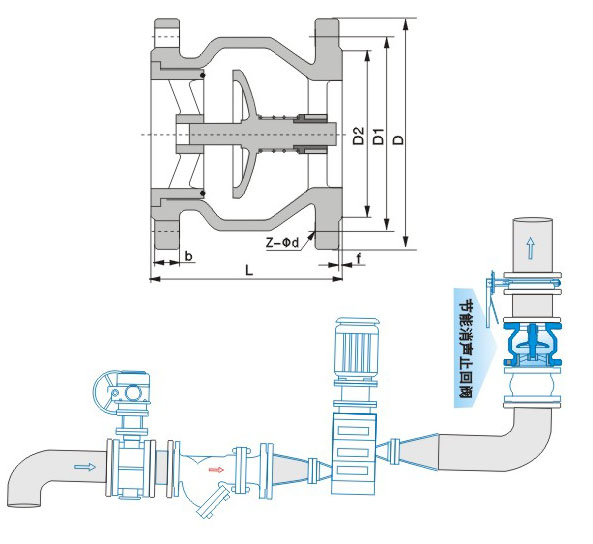 H41X silencing check valve